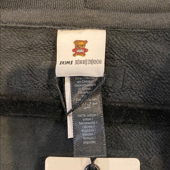 NWT Cactus Plant Flea Market Skims Collab Size Large black teddy bear hoodie - Picture 7 of 10